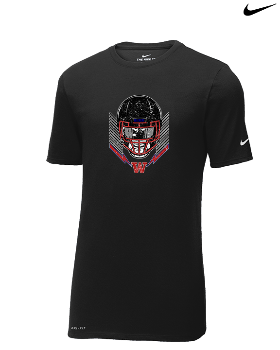 Waianae HS Football Skull Crusher - Mens Nike Cotton Poly Tee