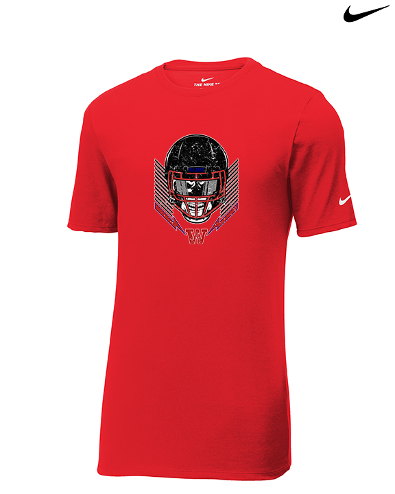 Waianae HS Football Skull Crusher - Mens Nike Cotton Poly Tee