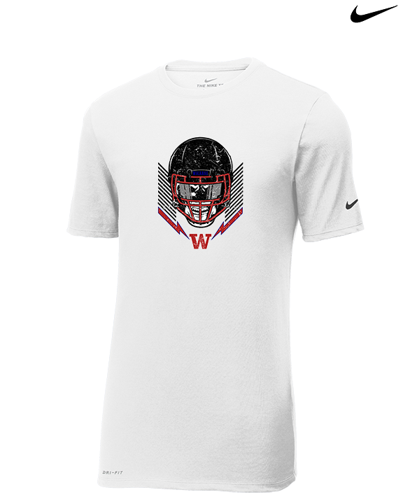 Waianae HS Football Skull Crusher - Mens Nike Cotton Poly Tee