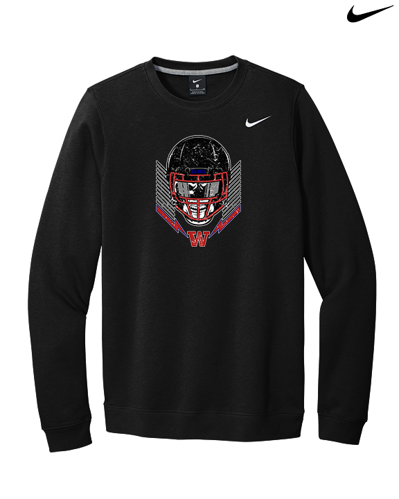 Waianae HS Football Skull Crusher - Mens Nike Crewneck