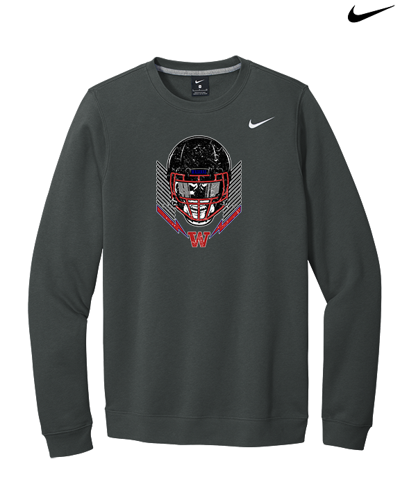 Waianae HS Football Skull Crusher - Mens Nike Crewneck