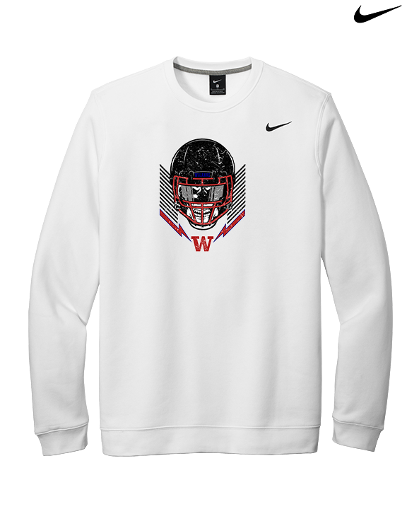 Waianae HS Football Skull Crusher - Mens Nike Crewneck