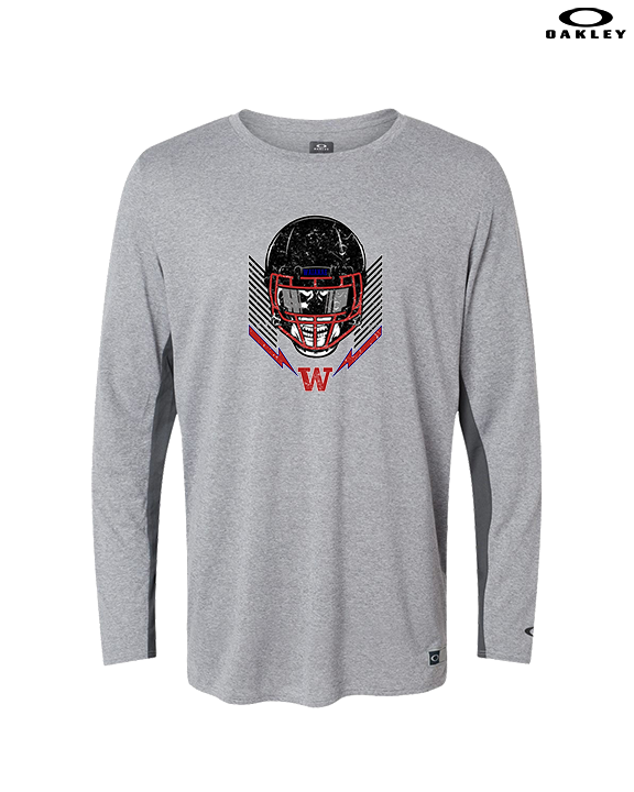 Waianae HS Football Skull Crusher - Mens Oakley Longsleeve