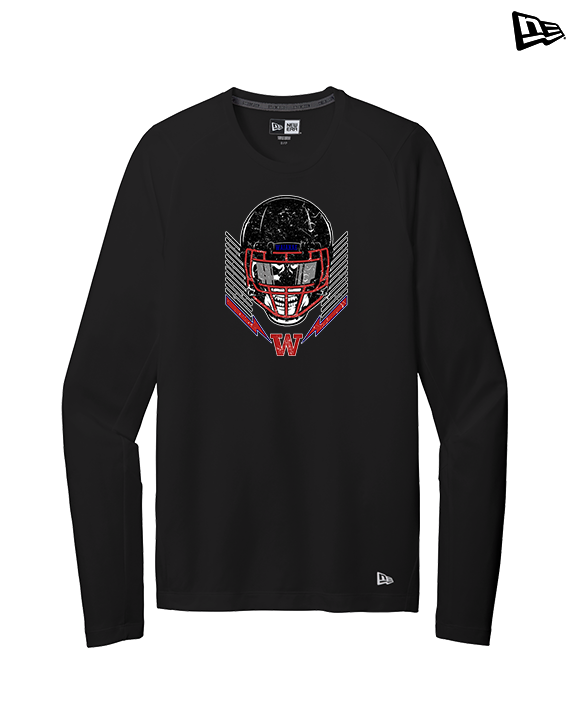 Waianae HS Football Skull Crusher - New Era Performance Long Sleeve
