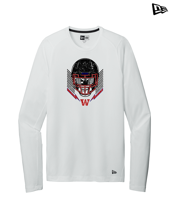 Waianae HS Football Skull Crusher - New Era Performance Long Sleeve