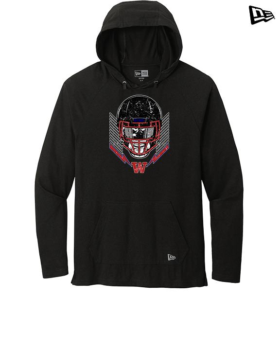 Waianae HS Football Skull Crusher - New Era Tri-Blend Hoodie