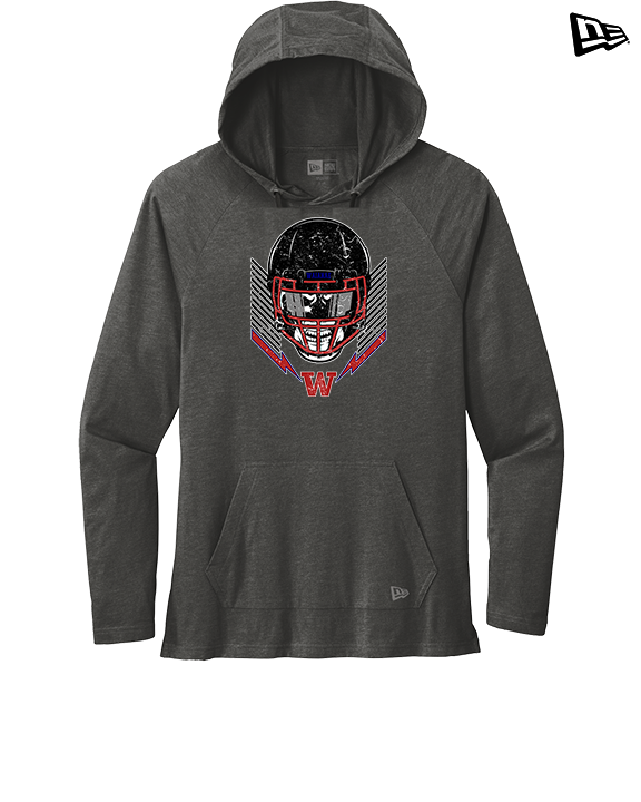 Waianae HS Football Skull Crusher - New Era Tri-Blend Hoodie