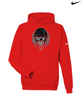 Waianae HS Football Skull Crusher - Nike Club Fleece Hoodie