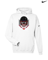 Waianae HS Football Skull Crusher - Nike Club Fleece Hoodie