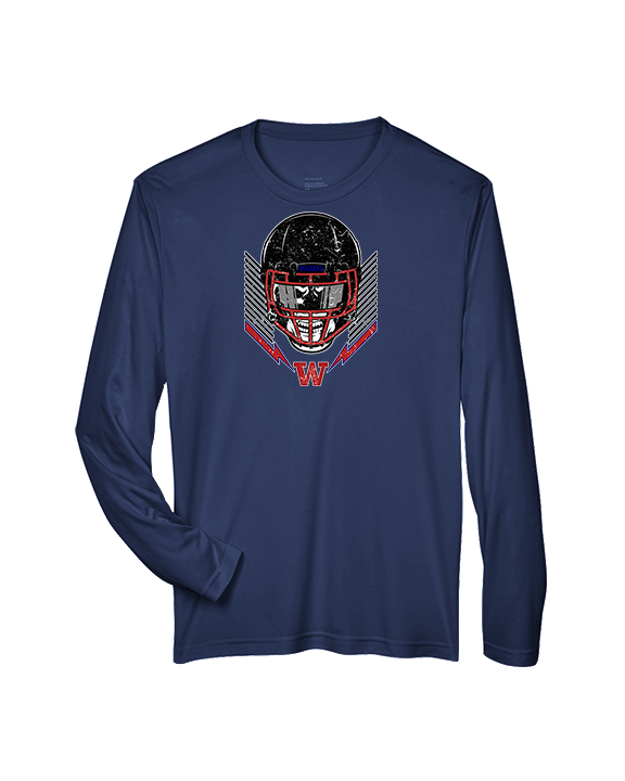 Waianae HS Football Skull Crusher - Performance Longsleeve