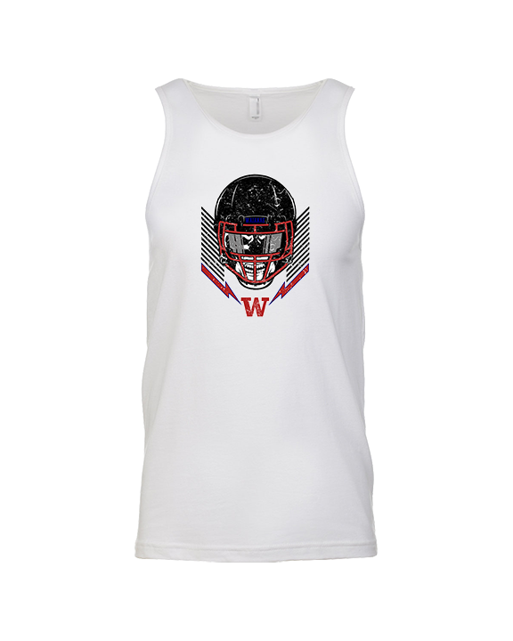 Waianae HS Football Skull Crusher - Tank Top