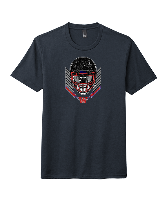 Waianae HS Football Skull Crusher - Tri-Blend Shirt
