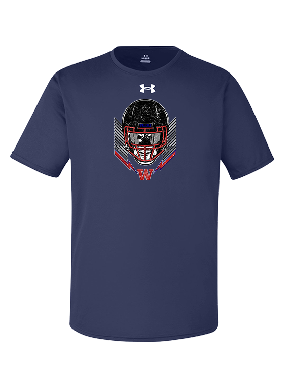 Waianae HS Football Skull Crusher - Under Armour Mens Team Tech T-Shirt