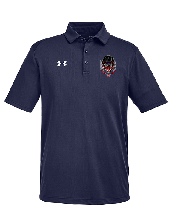 Waianae HS Football Skull Crusher - Under Armour Mens Tech Polo