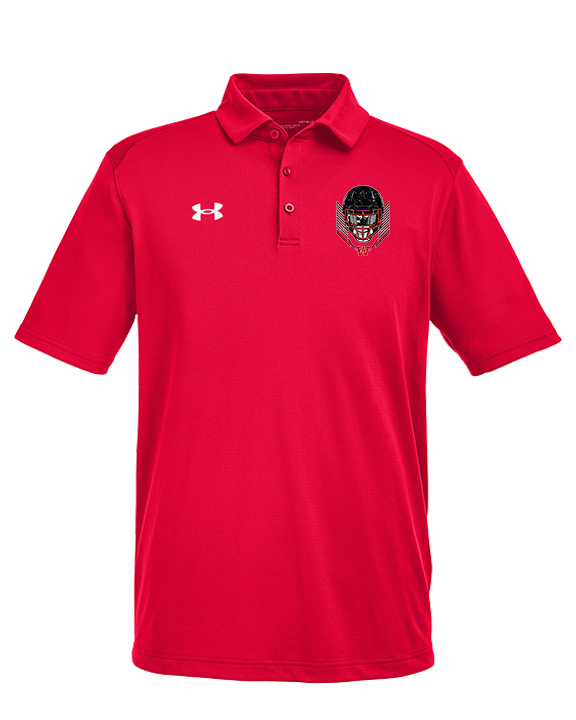 Waianae HS Football Skull Crusher - Under Armour Mens Tech Polo