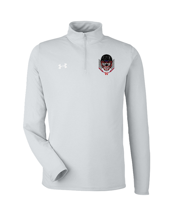 Waianae HS Football Skull Crusher - Under Armour Mens Tech Quarter Zip