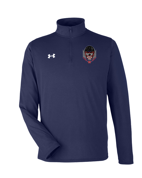 Waianae HS Football Skull Crusher - Under Armour Mens Tech Quarter Zip