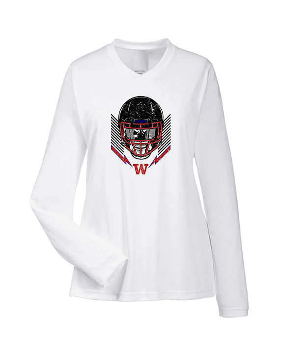 Waianae HS Football Skull Crusher - Womens Performance Longsleeve