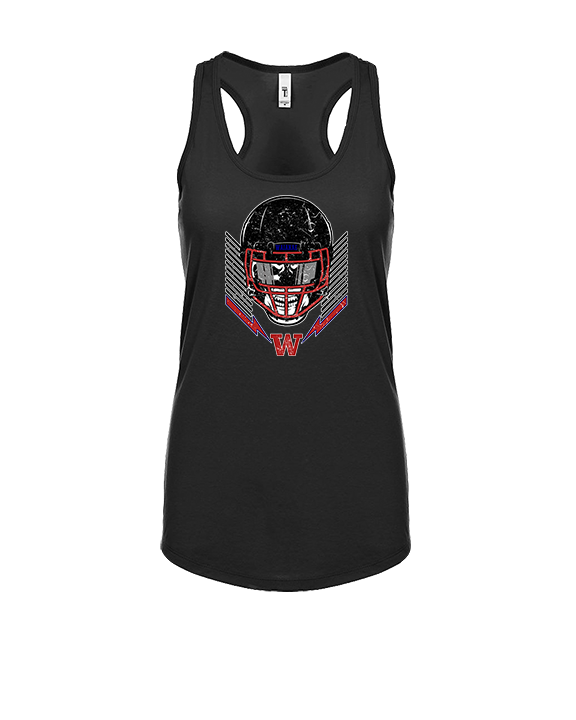 Waianae HS Football Skull Crusher - Womens Tank Top