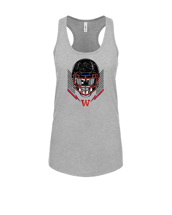 Waianae HS Football Skull Crusher - Womens Tank Top