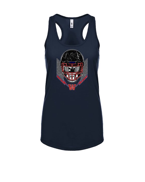 Waianae HS Football Skull Crusher - Womens Tank Top