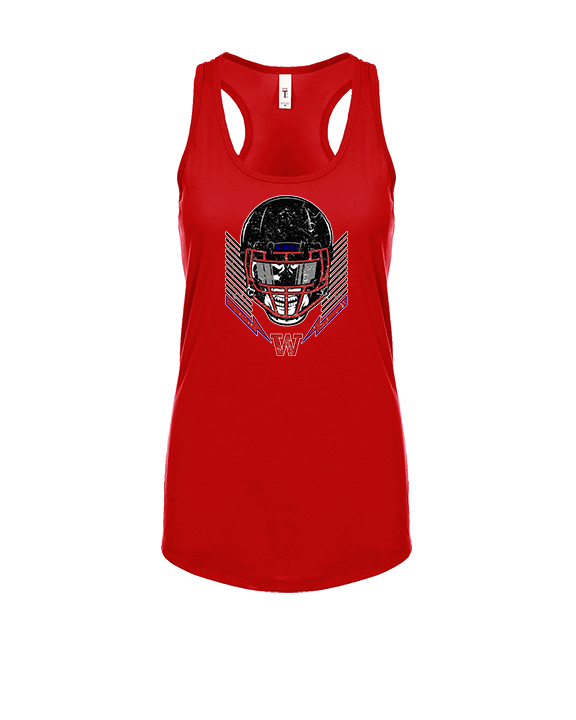 Waianae HS Football Skull Crusher - Womens Tank Top