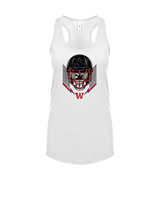 Waianae HS Football Skull Crusher - Womens Tank Top