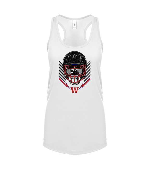 Waianae HS Football Skull Crusher - Womens Tank Top