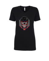 Waianae HS Football Skull Crusher - Womens Vneck