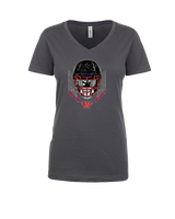 Waianae HS Football Skull Crusher - Womens Vneck