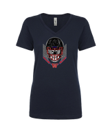 Waianae HS Football Skull Crusher - Womens Vneck