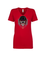 Waianae HS Football Skull Crusher - Womens Vneck