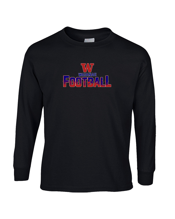 Waianae HS Football Splatter - Cotton Longsleeve