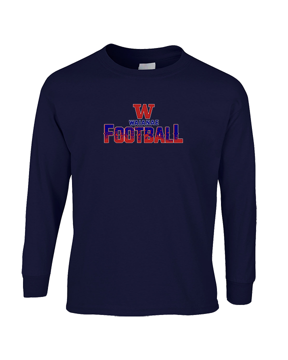 Waianae HS Football Splatter - Cotton Longsleeve