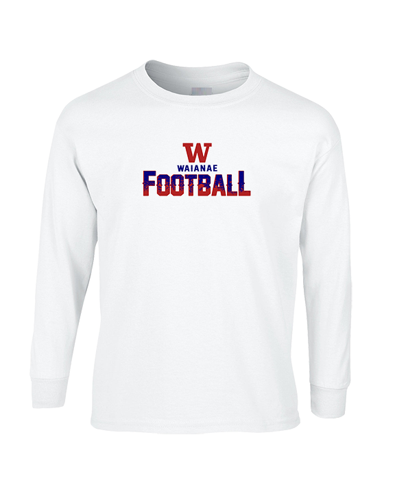 Waianae HS Football Splatter - Cotton Longsleeve
