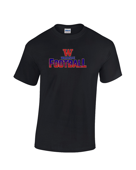 Waianae HS Football Splatter - Cotton T-Shirt