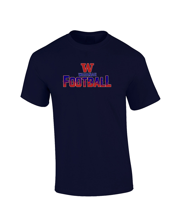 Waianae HS Football Splatter - Cotton T-Shirt