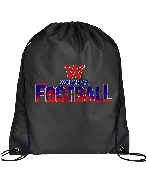 Waianae HS Football Splatter - Drawstring Bag