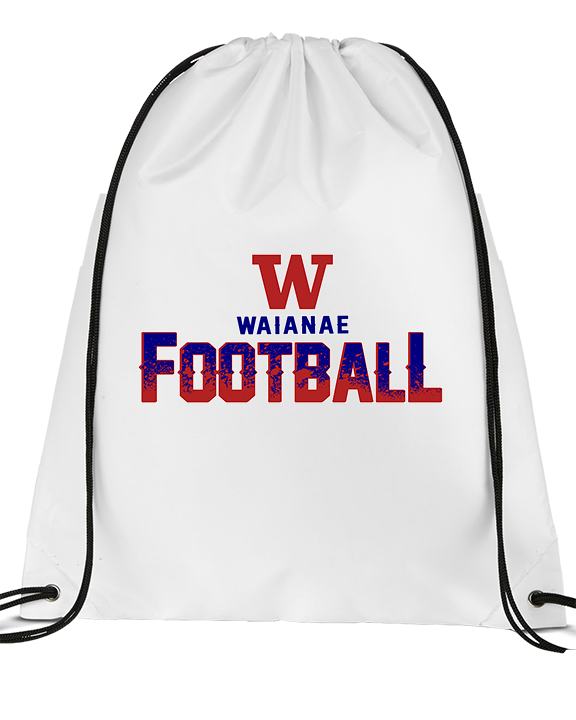 Waianae HS Football Splatter - Drawstring Bag