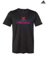 Waianae HS Football Splatter - Mens Adidas Performance Shirt