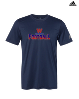 Waianae HS Football Splatter - Mens Adidas Performance Shirt