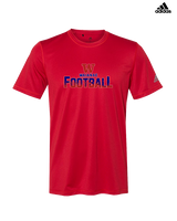 Waianae HS Football Splatter - Mens Adidas Performance Shirt