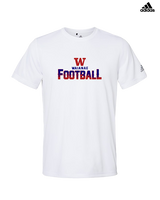 Waianae HS Football Splatter - Mens Adidas Performance Shirt