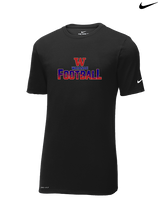 Waianae HS Football Splatter - Mens Nike Cotton Poly Tee