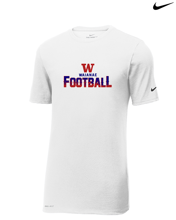 Waianae HS Football Splatter - Mens Nike Cotton Poly Tee