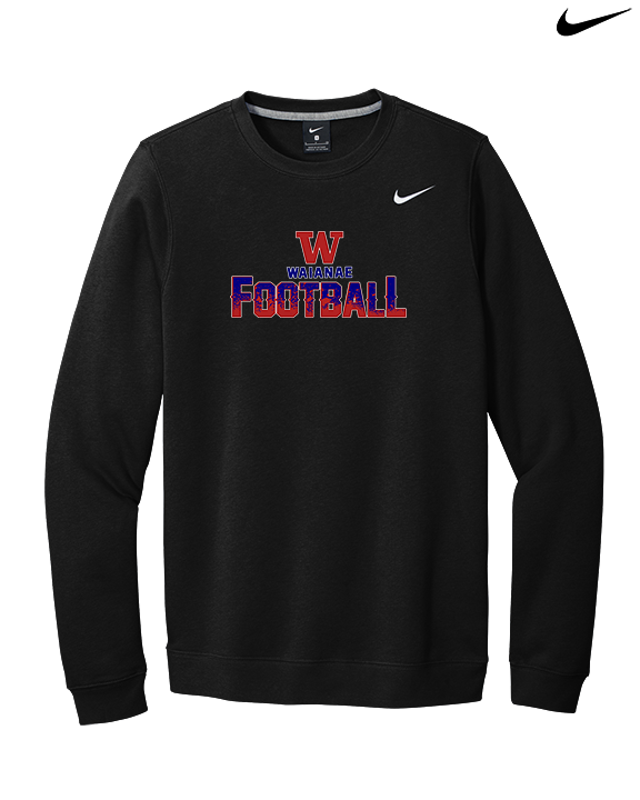 Waianae HS Football Splatter - Mens Nike Crewneck
