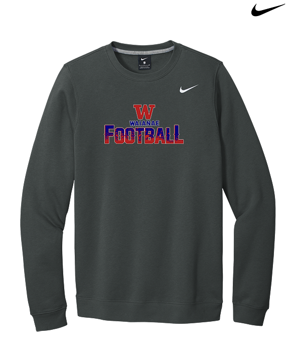 Waianae HS Football Splatter - Mens Nike Crewneck