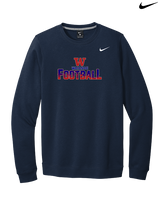 Waianae HS Football Splatter - Mens Nike Crewneck