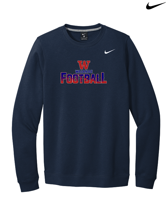 Waianae HS Football Splatter - Mens Nike Crewneck