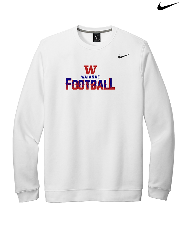 Waianae HS Football Splatter - Mens Nike Crewneck